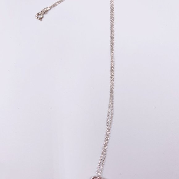 Authentic Tiffany & Co Silver Apple Necklace - Picture 2 of 14